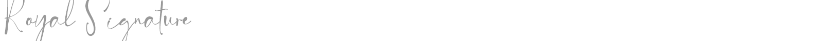 Royal Signature font preview
